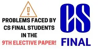 Understanding the Approach including problems faced by CS Finalists in the 9th Elective Paper