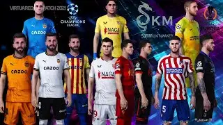 PES 2021 | NEW KITS 2023 = ATLETICO MADRID - SEVILAA - VALENSIA * SIDER VERSION = SOMAA | KIT MAKER