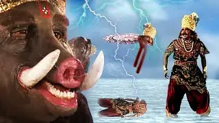 Lord Vishnu Ends Hiranyaksha in the Varaha Avatar | Superhit Story Of Vishnu Varaha Avatar 2025