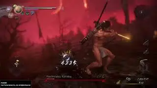 Nioh 2 NG+ Solo lvl 1 vs Hachisuka Koroku (No Damage/Armor/Items/Yokai Shift/Ninjutsu/Onmyo)