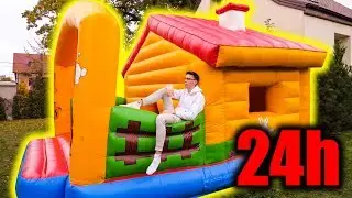 24 GODZINY w DMUCHANYM DOMU!