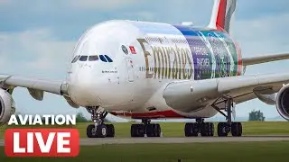 🔴 A380, 777, and More Action! | Live Plane Spotting from Manchester Airport (MAN)