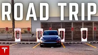 500 Mile TESLA Model Y Road Trip - Vegas to California