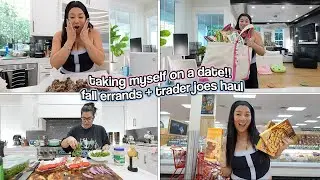 TAKING MYSELF ON A DATE!! Fall Errands + Trader Joes Haul!