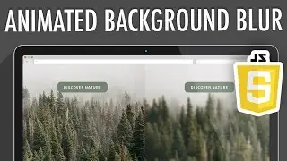 Animated Background Image Blur JavaScript | XO PIXEL