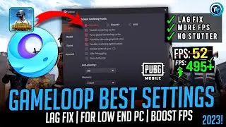 Gameloop Best Settings For Low End PC 2024 | Gameloop Emulator Lag Fix And FPS Boost For PUBG Mobile