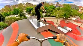Patinando El Tobogán Más Grande De Barcelona! *sale mal*