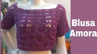 Blusa de crochê Amora #gabycroches #semprecirculo #crochet #vestuariofeminino