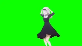 Cartoon Girl dance in green screen effect II Dance green screen II Free to download II Foxweb
