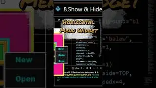72: Show & Hide Horizontal Menu 👌 |  Python 