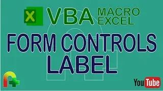 VBA Macro Excel - Form Controls - Label