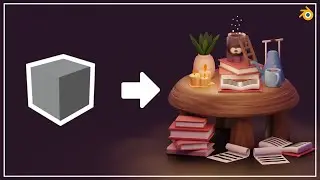 Reading Nook in Blender 3.3 - 3D Modeling Process - 3D Art Owl