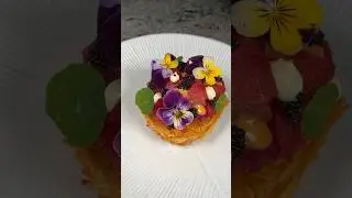 Smoked Salmon Gravlax on potato Rosti - Plating Food