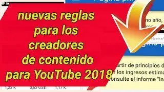 Porque no puedo ver los ingresos de YouTube en Google adsense nuevas reglas 2018