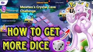 How To Complete Mewtwo's Crystal Cave Challenge in Pokemon Unite 🔥 How To Get More Dices ?? 🤩