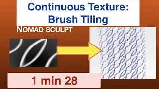 Part 2: How to change brush settings for continuous brush | Nomad Sculpt