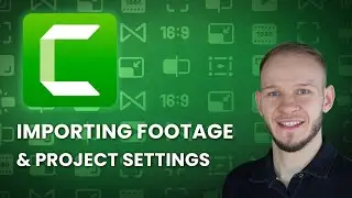 Importing footage, adding markers and project settings in Camtasia ✅🔥