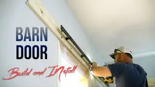 Building and Install of a Barn Door! Awesome Video!