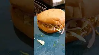 home made 🍔 burger #indianstreetfood