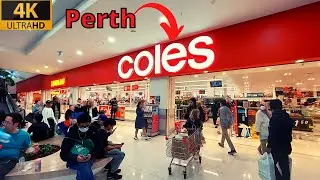 Coles Supermarket Walking Tour | Perth, Western Australia | [4K]