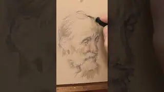 J.C. Leyendecker Study Sketch in Gouache