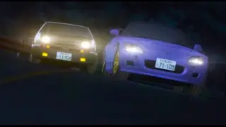 INITIAL D FOURTH STAGE - TOSHIYA PASSES TAKUMI IN THE MULTIPLE S-CURVE