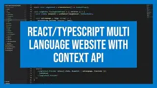 React Typescript Multi language website with context api