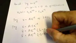 Particular solution when the inhomogeneous term is a homogeneous solution