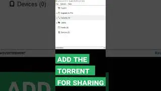 How to create a file and share it via torrent 