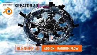 BLENDER 3D 3.X - ADDON RANDOM FLOW