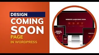 Coming Soon Page Design in WordPress | 