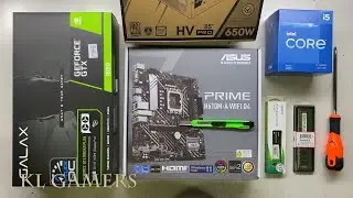 intel Core i5 12400F ASUS PRIME H610M-A WIFI D4 GALAX GTX1650 Apacer SSD Gaming PC Build