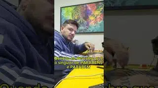 ✅Qual é o singular de PARABÉNS?✅