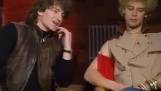U2's Bono and Adam interviewed in NY, 1983