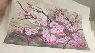 Вышивка крестом, мои продвижения, финиш Сакура Золотое руно, покупка равномерки