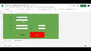 CLASP 043   Google Sheets Data Entry Form