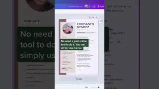 Edit PDF using Canva. 