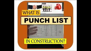 What is PUNCH LIST