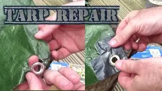 Tarp repair replace damaged grommets