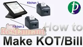 How to make KOT and Bill in Compu Restaurant Billing Software (Hindi)