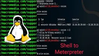 Shell To Meterpreter - Metasploit - Ethical Hacking