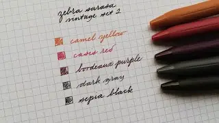 Zebra Sarasa Gel Pen Vintage Set 2 Review