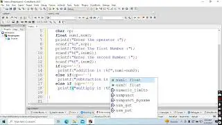 calculator in c using if else ladder statement | simple calculator in c | 