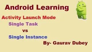 android activity launch modes - II