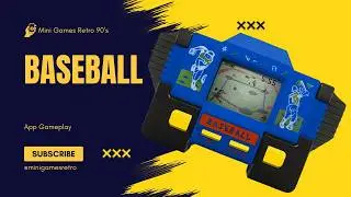 Baseball Mini Games Retro 90s Gameplay - Handheld lcd mini game Paraguai alarm clock
