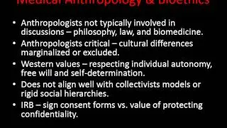 Introduction to Medical Anthropology (Part 3)