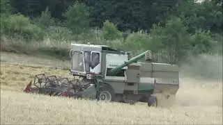 Žně Fortschritt E 514 + 2x Zetor sklizeň hrachu