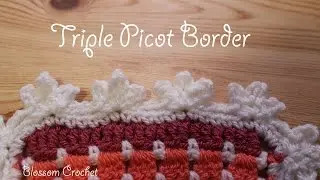 Super Easy Crochet Picot Border / Edging