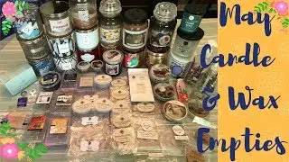 Candle & Wax Empties|May 2017|Bath and Body Works, Yankee, Destination WAX, Super Tarts