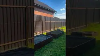 Грядки с оцинкованным покрытием цвет Дуб Антик #огород #дачасадогород #грядки #garden #дача